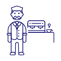 Barista 2 1 Illustration from UX Line Set
