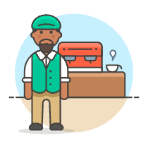Barista 2 3 Illustration from UX Colors Set