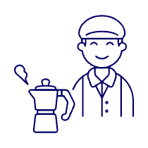 Barista 3 3 Illustration from UX Line Set