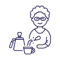 Barista 3 4 Illustration from UX Line Set