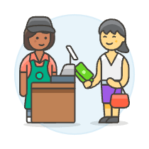 Cashier 6 Illustration from UX Colors Set