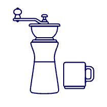 Coffee Grinder 1 Illustration from UX Line Set