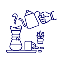 Coffee Making 1 1 Illustration from UX Line Set