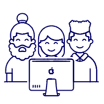 Designer Team 1 Illustration from UX Line Set