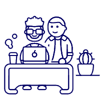 Work Desk 1 Illustration from UX Line Set