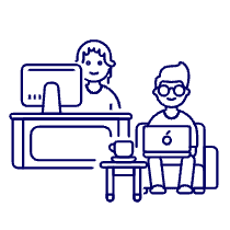 Work Desk Sofa 1 1 Illustration from UX Line Set