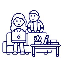 Work Living Room 2 Illustration from UX Line Set