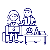 Work Living Room 4 Illustration from UX Line Set
