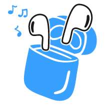 Airpods Earpods Illustration from Brooklyn Set