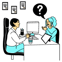 Communication Contact In Person Illustration from London Set
