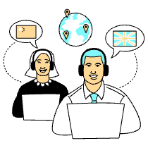 Communication Multilingual Communication Customer Support Illustration from London Set