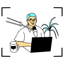Communication Podcast Illustration from London Set