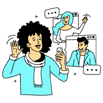 Facetime Meeting 1 Illustration from London Set