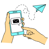 Message Send Illustration from London Set