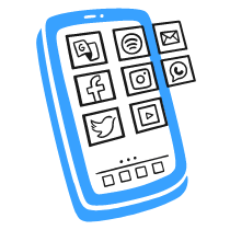 Mobile Apps Illustration from Brooklyn Set
