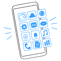Mobile Apps 2 Illustration from Brooklyn Set