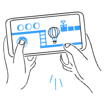 Mobile Gaming 2 Illustration from Brooklyn Set