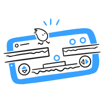 Mobile Gaming Illustration from Brooklyn Set