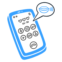 Phone Call Illustration from Brooklyn Set