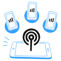 Phone Hotspot Illustration from Brooklyn Set