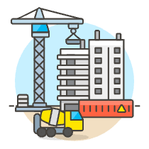 Apartment Building Illustration from UX Colors Set
