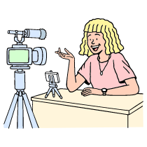 Contetn Media Live Broadcast Illustration from Bruxelles Set