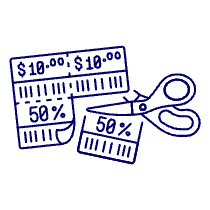 Discount Coupon Cut 1 Illustration from UX Line Set