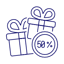 Gift Box Sale Illustration from UX Line Set