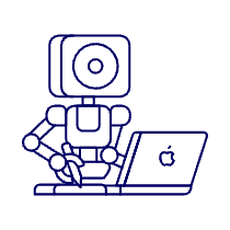 Artist Robot 2 Illustration from UX Line Set