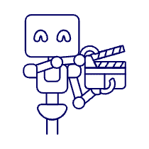 Filmmaking Robot 1 Illustration from UX Line Set