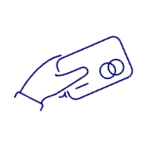 Card Hand 1 Illustration from UX Line Set