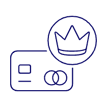 Credit Card Crown Illustration from UX Line Set