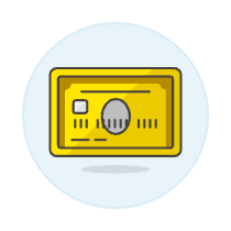 Credit Card Gold Illustration from UX Colors Set