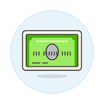 Credit Card Standard Illustration from UX Colors Set