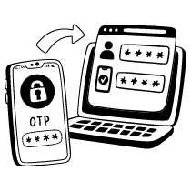 Otp One Time Password Illustration from Milano Set
