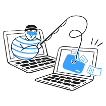 Phishing Scam Illustration from Brooklyn Set