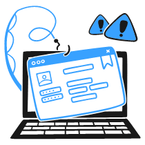 Phishing Website Illustration from Brooklyn Set