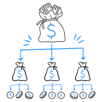 Pyramid Scam Illustration from Brooklyn Set