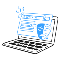 Spoof Website Illustration from Brooklyn Set