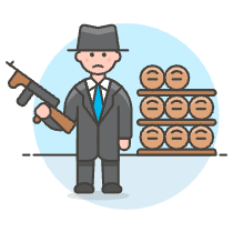 Mafia Gangster 1 Illustration from UX Colors Set