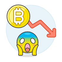 Crypto Down Illustration from UX Colors Set