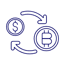 Crypto Exchange Illustration from UX Line Set