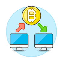 Crypto Transfer Illustration from UX Colors Set