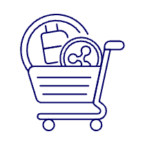 Crypto Cart Illustration from UX Line Set