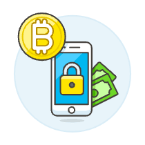 Crypto Secure Illustration from UX Colors Set