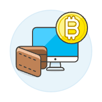 Crypto Wallet Illustration from UX Colors Set