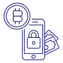 Crypto Secure Illustration from UX Line Set