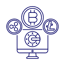 Crypto Safe Illustration from UX Line Set