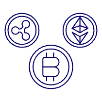 Cryptocurrencies Illustration from UX Line Set