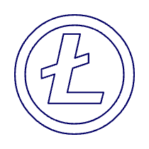 Litecoin Illustration from UX Line Set